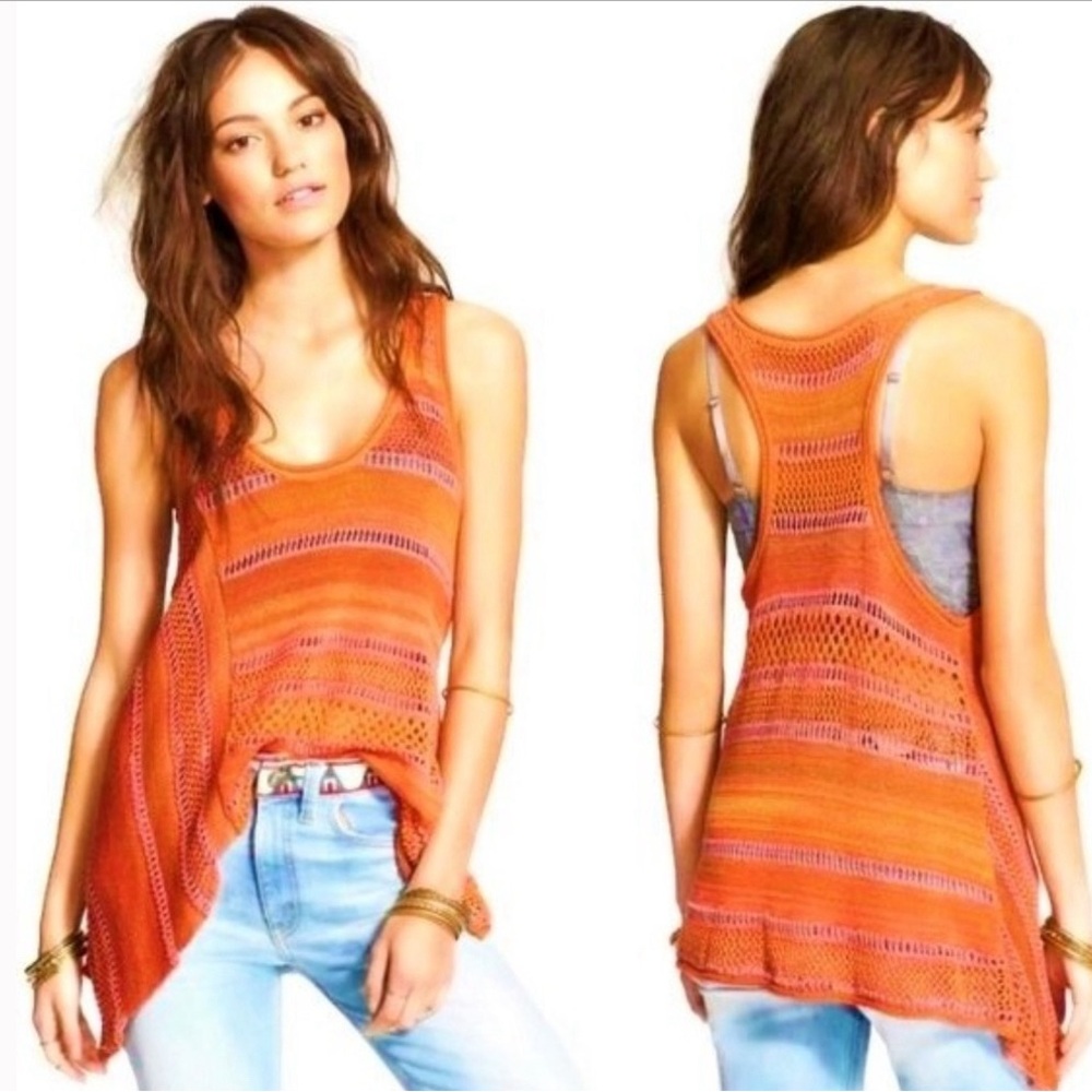 Free People Lovebird Crochet Tank